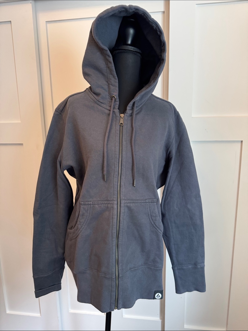 American Giant Women's Charcoal Gray Zipper Hoodie